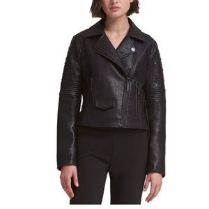 DKNY Studded Motorcycle Jacket